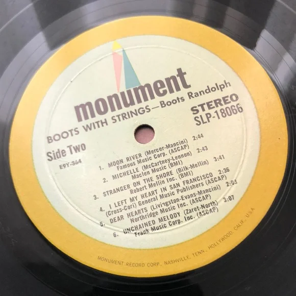 Boots Randolph Boots With Strings Vinyl Lp '66 - Picture 4 of 9